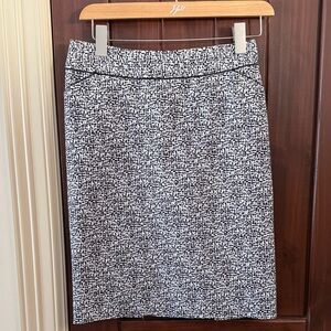 Etcetera Black and White Pencil Skirt